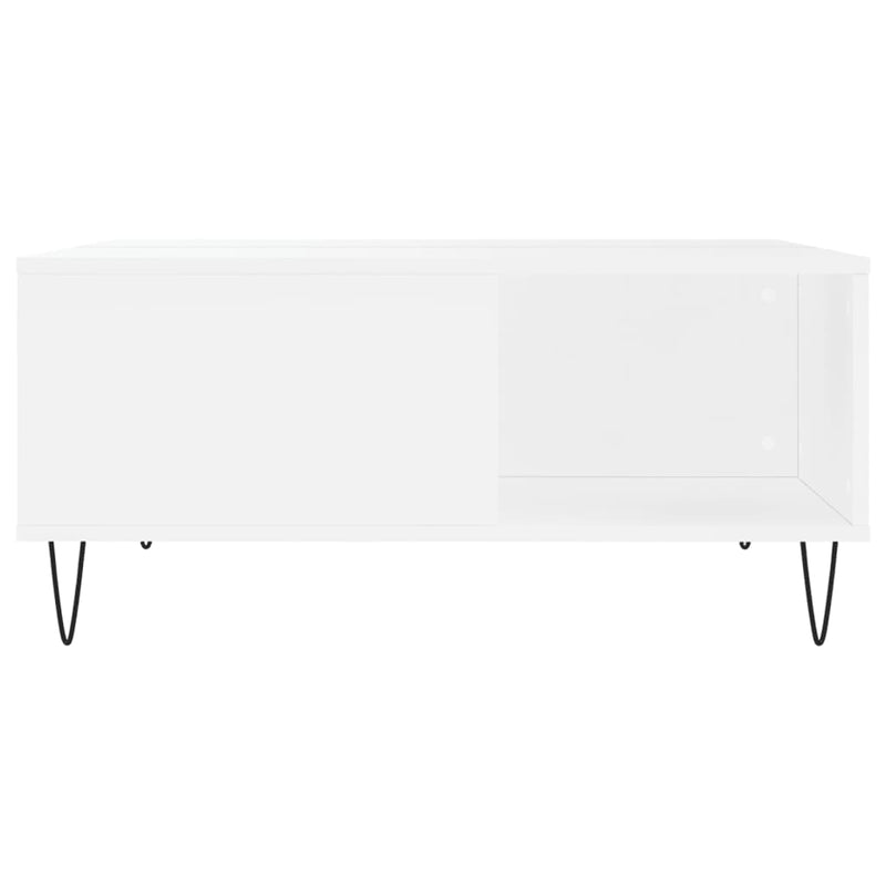 vidaXL fehér szerelt fa dohányzóasztal 80x80x36,5 cm