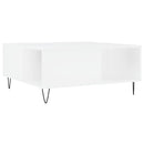 vidaXL fehér szerelt fa dohányzóasztal 80x80x36,5 cm