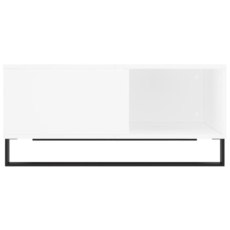 vidaXL fehér szerelt fa dohányzóasztal 80x80x36,5 cm