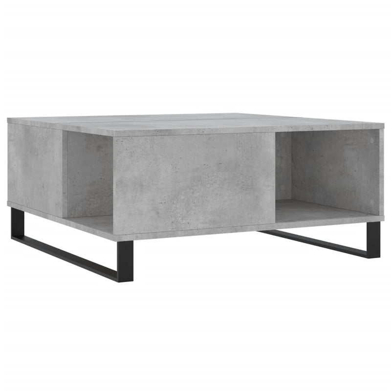 vidaXL betonszürke szerelt fa dohányzóasztal 80x80x36,5 cm