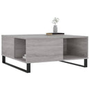 vidaXL szürke sonoma színű szerelt fa dohányzóasztal 80 x 80 x 36,5 cm
