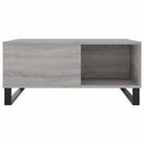 vidaXL szürke sonoma színű szerelt fa dohányzóasztal 80 x 80 x 36,5 cm