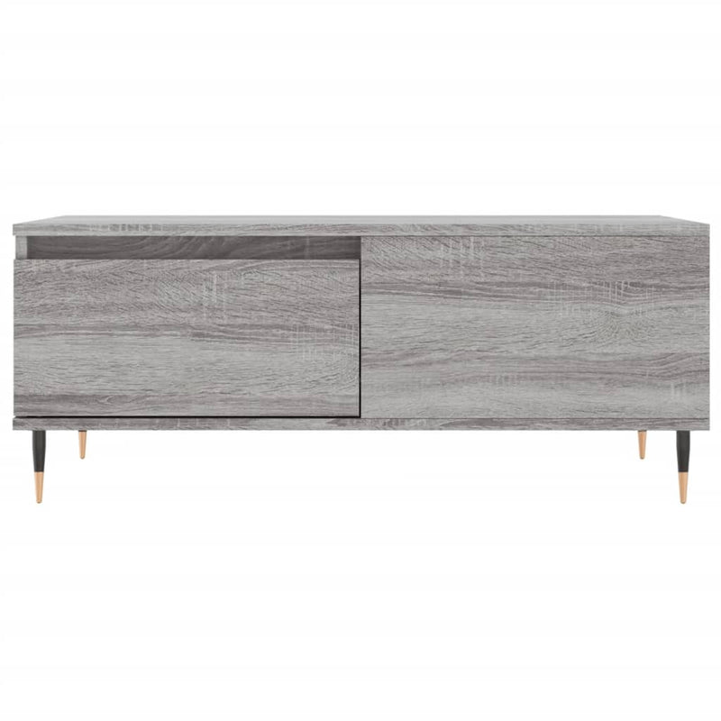 vidaXL szürke sonoma színű szerelt fa dohányzóasztal 90 x 50 x 36,5 cm