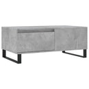 vidaXL betonszürke szerelt fa dohányzóasztal 90x50x36,5 cm