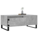 vidaXL betonszürke szerelt fa dohányzóasztal 90x50x36,5 cm