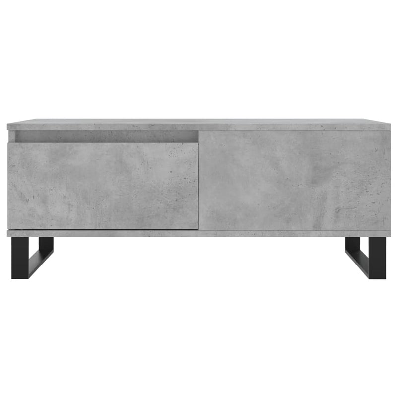 vidaXL betonszürke szerelt fa dohányzóasztal 90x50x36,5 cm