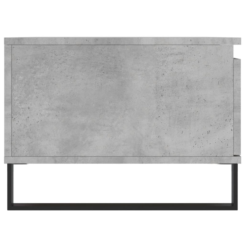 vidaXL betonszürke szerelt fa dohányzóasztal 90x50x36,5 cm