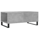 vidaXL betonszürke szerelt fa dohányzóasztal 90x50x36,5 cm