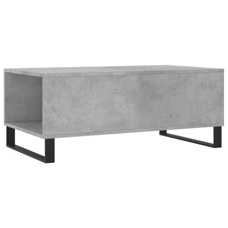 vidaXL betonszürke szerelt fa dohányzóasztal 90x50x36,5 cm