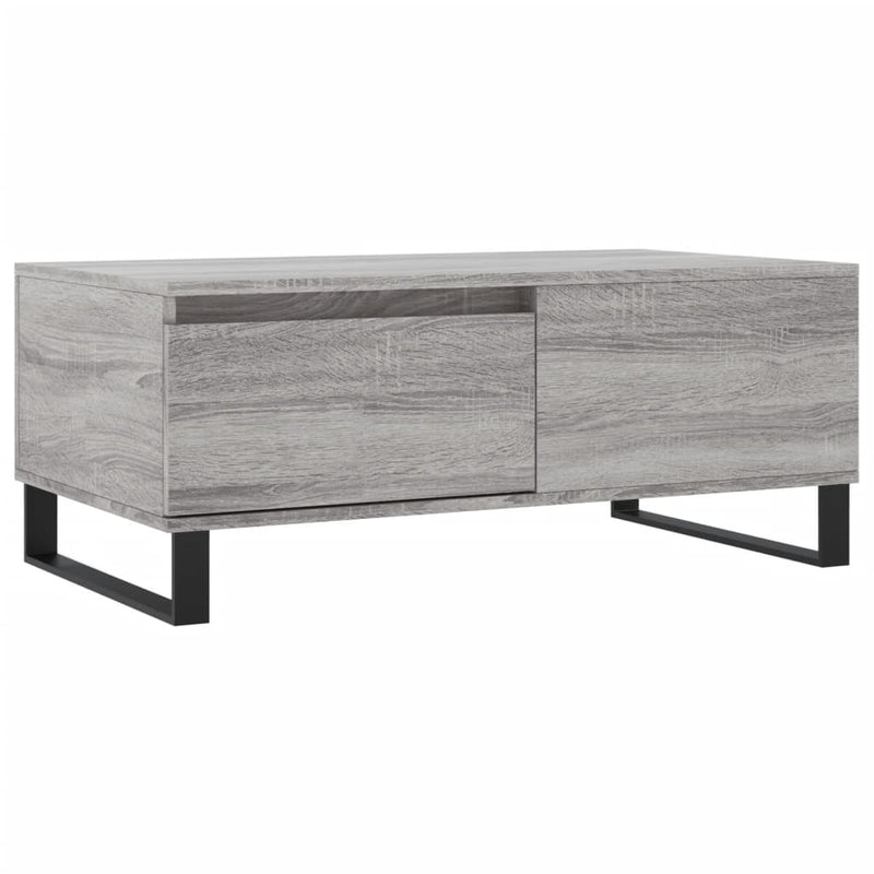 vidaXL szürke sonoma színű szerelt fa dohányzóasztal 90 x 50 x 36,5 cm