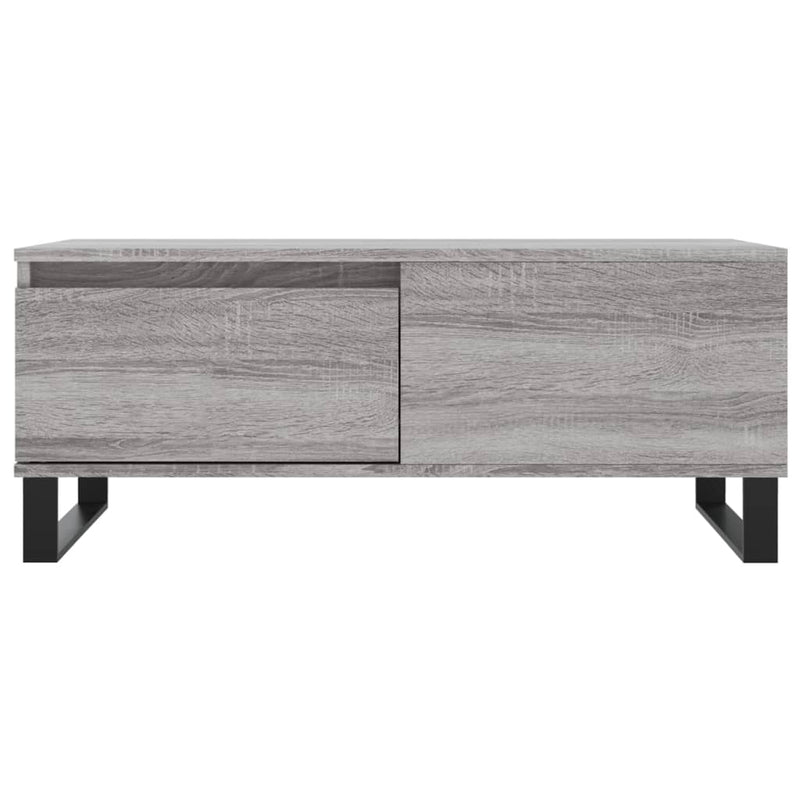 vidaXL szürke sonoma színű szerelt fa dohányzóasztal 90 x 50 x 36,5 cm