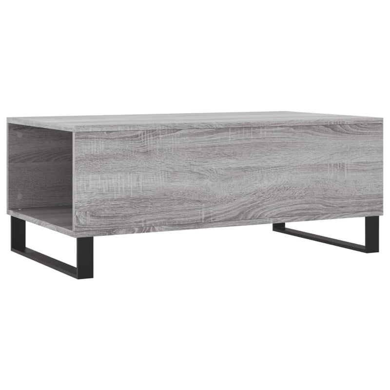 vidaXL szürke sonoma színű szerelt fa dohányzóasztal 90 x 50 x 36,5 cm