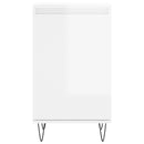 vidaXL 2 db magasfényű fehér szerelt fa tálalószekrény 40 x 35 x 70 cm