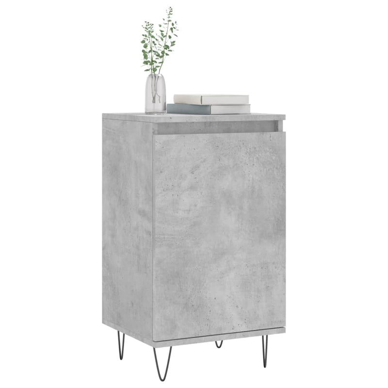 vidaXL betonszürke szerelt fa tálalószekrény 40 x 35 x 70 cm