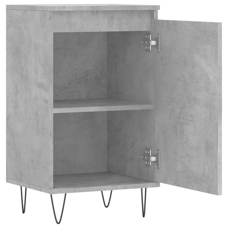 vidaXL betonszürke szerelt fa tálalószekrény 40 x 35 x 70 cm