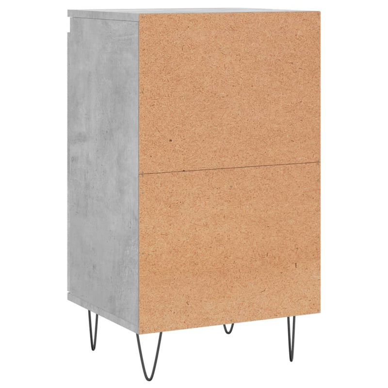 vidaXL betonszürke szerelt fa tálalószekrény 40 x 35 x 70 cm