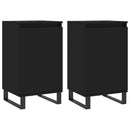 vidaXL 2 db fekete szerelt fa tálalószekrény 40 x 35 x 70 cm