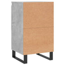 vidaXL 2 db betonszürke szerelt fa tálalószekrény 40 x 35 x 70 cm