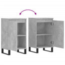 vidaXL 2 db betonszürke szerelt fa tálalószekrény 40 x 35 x 70 cm