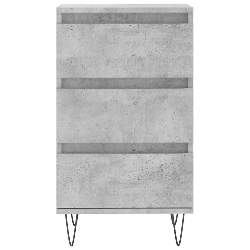 vidaXL betonszürke szerelt fa tálalószekrény 40 x 35 x 70 cm