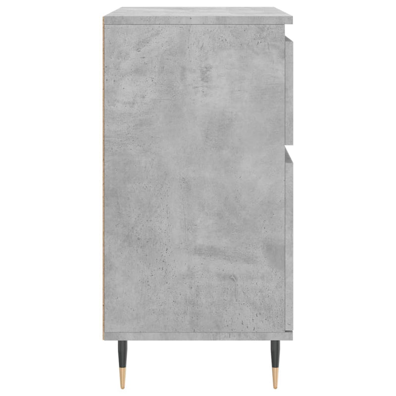 vidaXL betonszürke szerelt fa tálalószekrény 60 x 35 x 70 cm