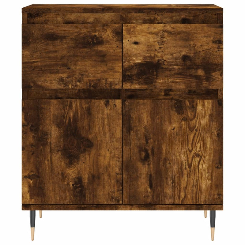 vidaXL füstös tölgy színű szerelt fa tálalószekrény 60 x 35 x 70 cm