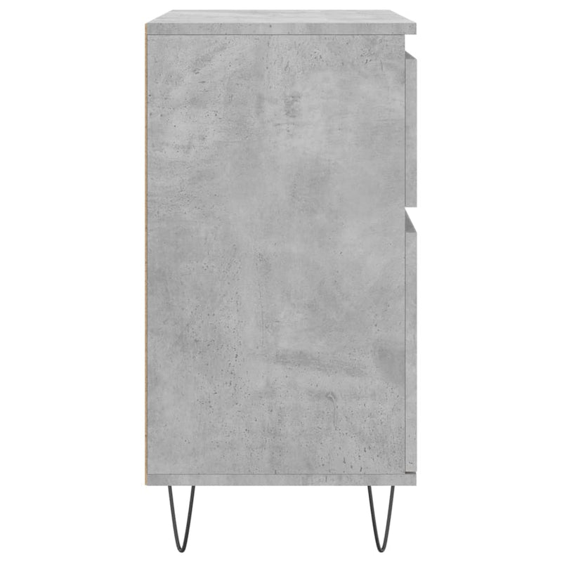 vidaXL betonszürke szerelt fa tálalószekrény 60 x 35 x 70 cm