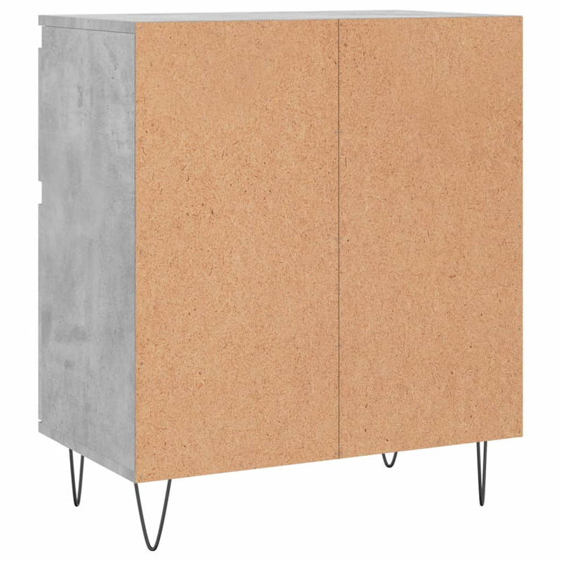 vidaXL betonszürke szerelt fa tálalószekrény 60 x 35 x 70 cm