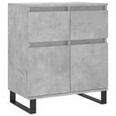 vidaXL betonszürke szerelt fa tálalószekrény 60 x 35 x 70 cm
