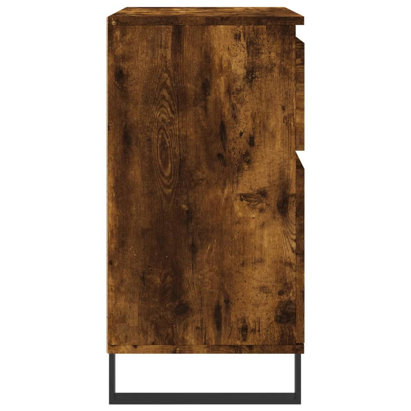 vidaXL füstös tölgy színű szerelt fa tálalószekrény 60 x 35 x 70 cm