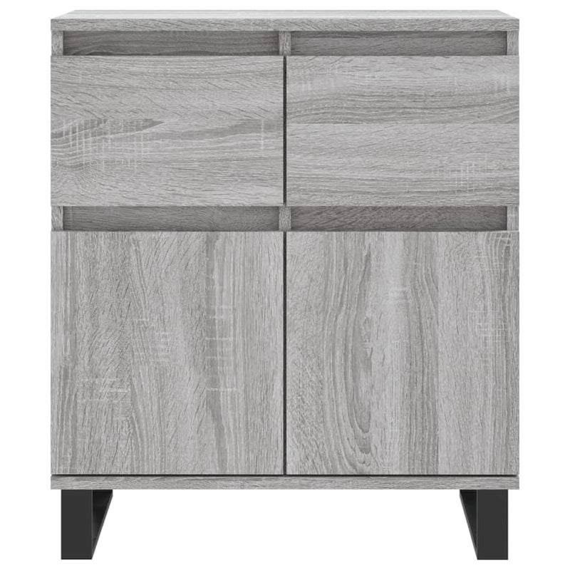 vidaXL szürke sonoma színű szerelt fa tálalószekrény 60 x 35 x 70 cm