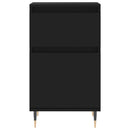 vidaXL 2 db fekete szerelt fa tálalószekrény 40 x 35 x 70 cm
