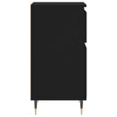 vidaXL 2 db fekete szerelt fa tálalószekrény 40 x 35 x 70 cm