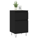 vidaXL 2 db fekete szerelt fa tálalószekrény 40 x 35 x 70 cm