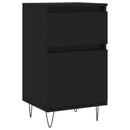 vidaXL 2 db fekete szerelt fa tálalószekrény 40 x 35 x 70 cm