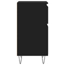 vidaXL 2 db fekete szerelt fa tálalószekrény 40 x 35 x 70 cm