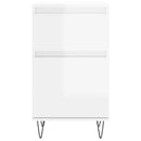 vidaXL 2 db magasfényű fehér szerelt fa tálalószekrény 40 x 35 x 70 cm