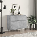 vidaXL 2 db betonszürke szerelt fa tálalószekrény 40 x 35 x 70 cm