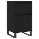 vidaXL 2 db fekete szerelt fa tálalószekrény 40 x 35 x 70 cm