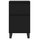 vidaXL 2 db fekete szerelt fa tálalószekrény 40 x 35 x 70 cm