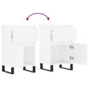 vidaXL 2 db magasfényű fehér szerelt fa tálalószekrény 40 x 35 x 70 cm