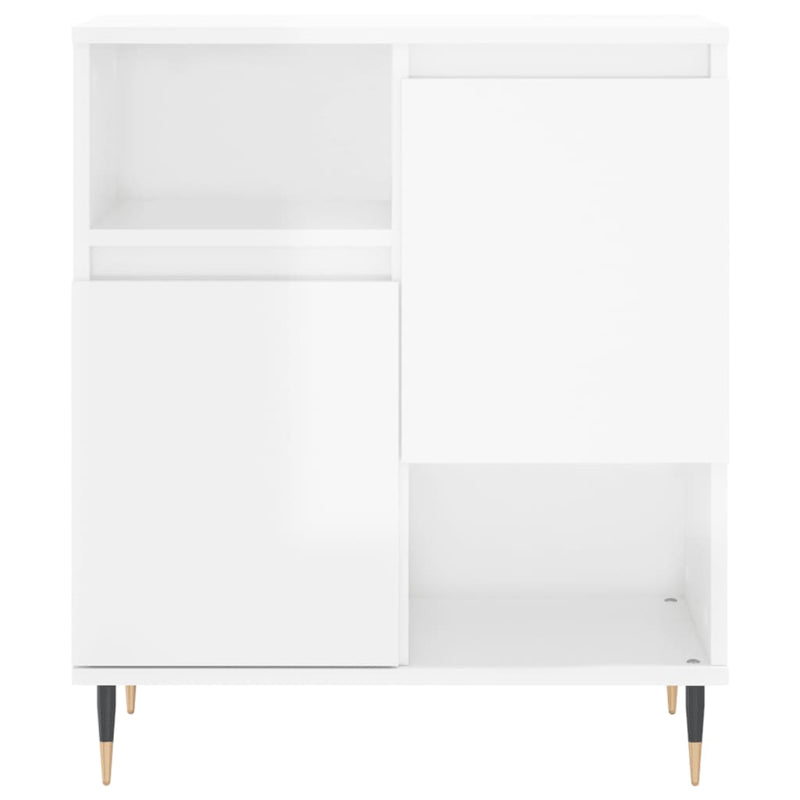 vidaXL magasfényű fehér szerelt fa tálalószekrény 60 x 35 x 70 cm