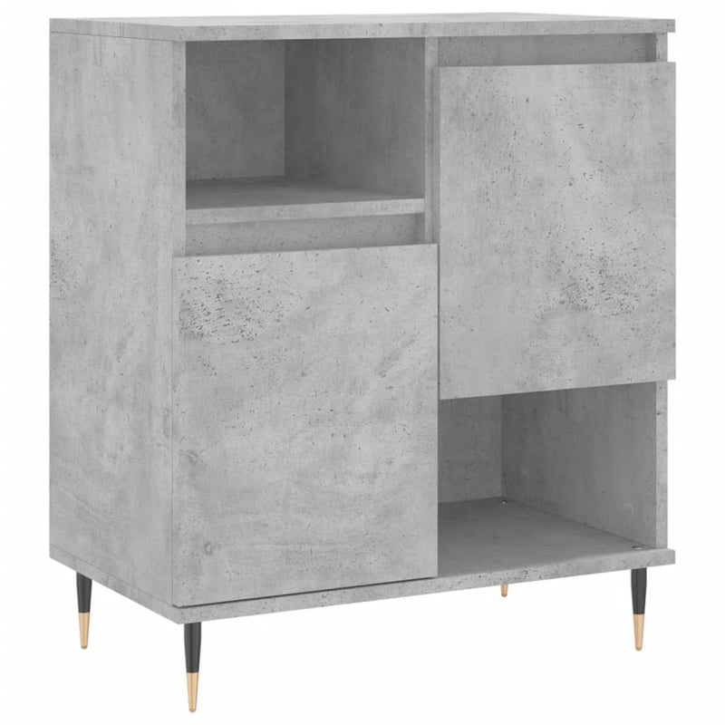vidaXL betonszürke szerelt fa tálalószekrény 60 x 35 x 70 cm