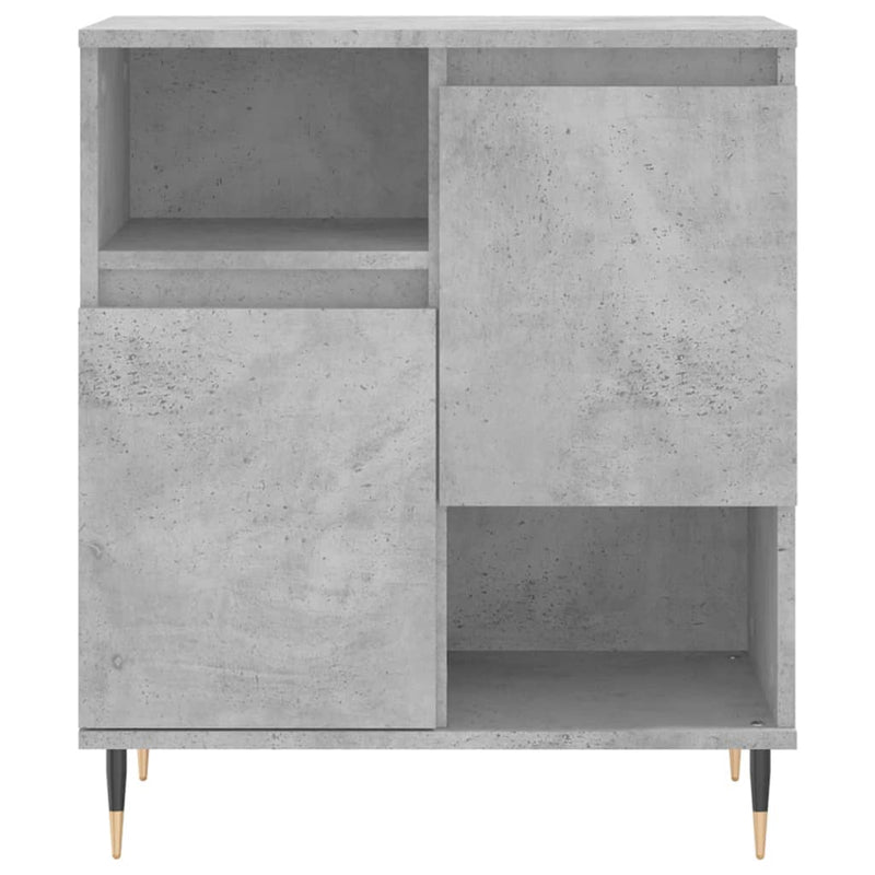 vidaXL betonszürke szerelt fa tálalószekrény 60 x 35 x 70 cm