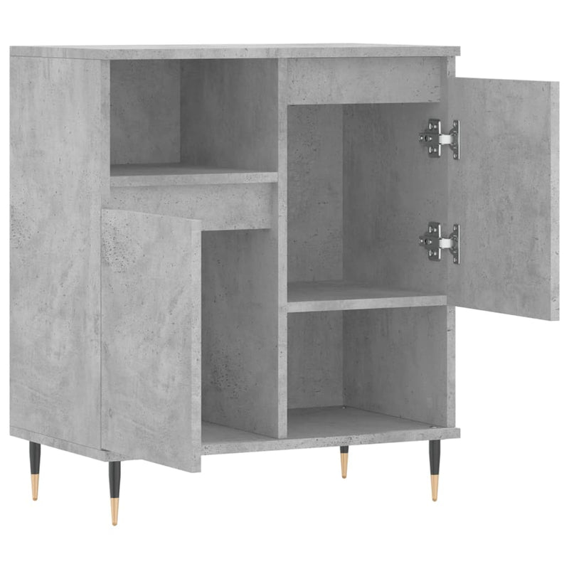 vidaXL betonszürke szerelt fa tálalószekrény 60 x 35 x 70 cm