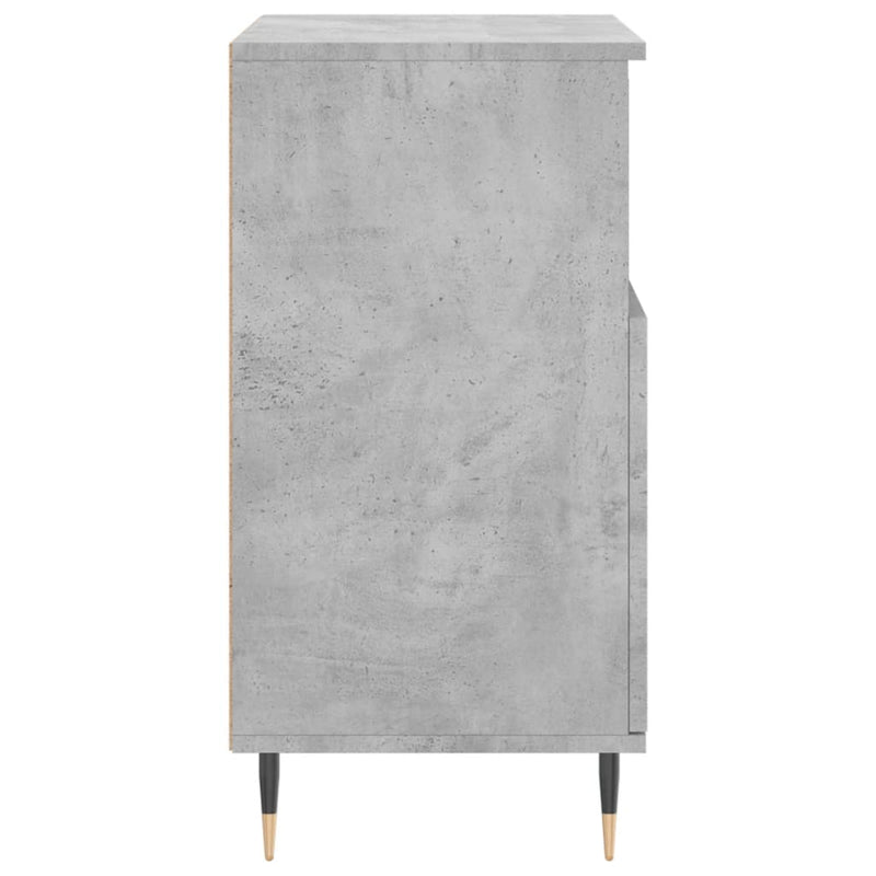 vidaXL betonszürke szerelt fa tálalószekrény 60 x 35 x 70 cm