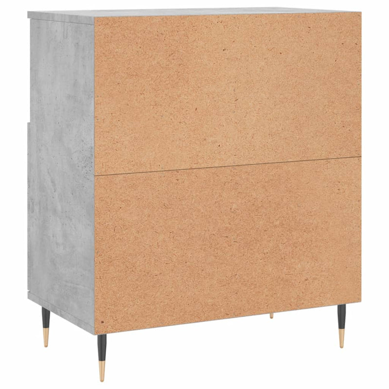 vidaXL betonszürke szerelt fa tálalószekrény 60 x 35 x 70 cm
