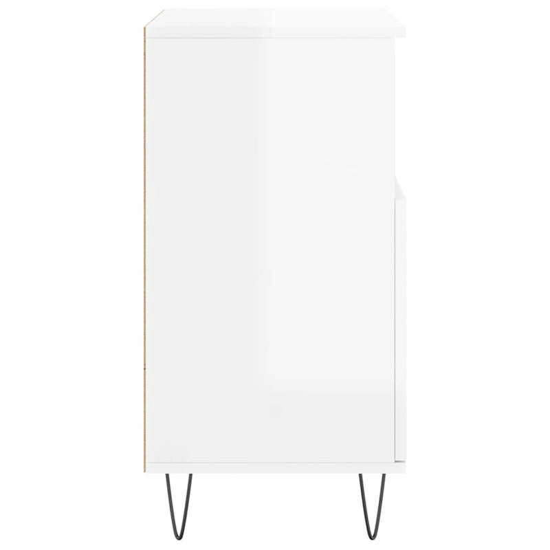 vidaXL magasfényű fehér szerelt fa tálalószekrény 60 x 35 x 70 cm