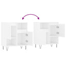 vidaXL magasfényű fehér szerelt fa tálalószekrény 60 x 35 x 70 cm