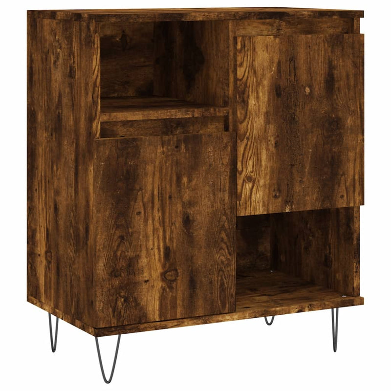 vidaXL füstös tölgy színű szerelt fa tálalószekrény 60 x 35 x 70 cm